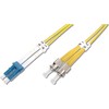 Digitus DIGITUS Professional - Patch- Cable LC vieno režimo (M) į ST vieno režimo (M) - 1 m - stiklo pluošto - 9 / 125 mikronų - OS1 - Halogenas nemokamai - geltona