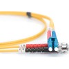 Digitus DIGITUS Professional - Patch- Cable LC vieno režimo (M) į ST vieno režimo (M) - 1 m - stiklo pluošto - 9 / 125 mikronų - OS1 - Halogenas nemokamai - geltona