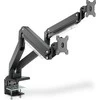 Assmann Electronic DIGITUS dvigubos dujinės spyruoklės Monitorius stalinis laikiklis 2x 35 colių 2x15 kg max juodas