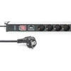 DIGITUS PDU 1HE 12xSchuko 16A Ausgnge 230V/16A juodas