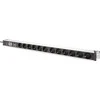 DIGITUS PDU 1HE 12xSchuko 16A Ausgnge 230V/16A juodas