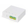 Digitus DIGITUS FTTH Gehäuse, 2 x LC/APC DX Kupplung mit Shutter