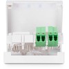 Digitus DIGITUS FTTH Gehäuse, 2 x LC/APC DX Kupplung mit Shutter