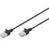 Digitus Kabelis krosowy CAT 6 U-UTP Slim, 0,3 m, juoda (DK-1618-003S-BL)