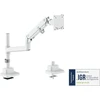 Laikiklis Digitus Desk Mount | DA-90476 Single Monitorius Mount | Height, tilt, pivot, rotation, depth | 57 " | Maximum weight (capacity) 27 kg | Baltas