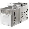 Digitus Modulis (gniazdo) keystone rj45 (8p8c) kat.6, stp ekranowany, beznarzędziowy, zaślepka przeciwpyłowa