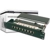 Assmann Electronic DIGITUS CAT 6 E klasės skydelis ekranuotas 8 prievadų RJ45 8P8C LSA 1U 254 mm (10 colių) Rack Mount spalva juodas RAL 9005