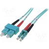 Assmann Electronic „Assmann“ elektroninis DIGITUS šviesolaidinis pataisomasis laidas LC į SC daugiamodis 50/125 m dvipusis ilgis, 1 m klasė OM3
