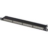 „Digitus Patch panel“ 19 "1U 24x RJ45 LSA cat.6 (DN-91624S- SL-SH)
