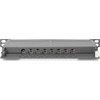DIGITUS Cat.6A Slim Patch Panel, gesch.,8-Port, 0,5 HE, 10