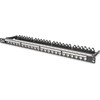 DIGITUS Patchpanel 0,5HE 24-Port Modular geschirmt juodas