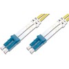 Assmann Electronic DIGITUS LWL patchable LC/LC 09/125um singelmode Duplex be halogenų su protokolu geltona 2m