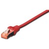 Digitus Patchcord CAT6, S-FTP, 3m, raudona, 10 vnt (DK-1644-030-R-10)
