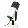 Fifine AM8W dynamic microphone with stand baltos spalvos