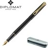 Diplomat DIPLOMAT Traveler plunksnakočiai juodi/auksiniai F