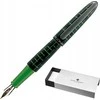 Diplomatas DIPLOMAT Elox Matrix Fountain Pen, B, 14ct, juoda/žalia