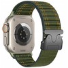 Beline Woven Nylon Diagonal Style Parachute apyrankė skirta Apple Watch 38/40/41mm žalios spalvos