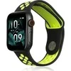 Beline apyrankė Apple Watch Sport Silicone 42/44/45/49mm juodas/lime