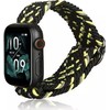 Beline apyrankė Apple Watch Textile 38/40/41mm juodos ir laimo spalvos