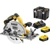 Akumuliatorinis diskinis pjūklas DeWalt DCS572P2-QW; 18 V; 2x5,0 Ah akum.