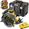 De Walt Akumuliatorinis diskinis pjūklas DeWalt DCS579X2-QW; 54 V; 2x9,0 Ah akum.