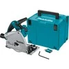 Makita DSP601ZJU Akumuliatorinis diskinis pjūklas, 56 mm, 165x20 mm, 2X18V, pjovimas kampu nuo -1° iki +48°, Bluetooth!!! lagaminas