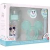 Mickey Mouse - rinkinys kūdikiui (buteliukas su speneliu 240ml, anatominis žindukas, dantukas, dantukų laikiklis) (Cool)