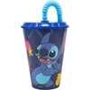 Stor Stitch puodelis su šiaudeliu 430 ml