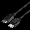 DisplayPort kabelis DELTACO 1m, 8K, DP 1.4, DSC 1.2, LSZH, juodas / DP8K-1010-LSZH