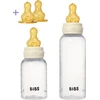 Buteliukai kūdikiams plastikiniai BIBS Anti-colic 2 vnt 150/270 ml Ivory guma