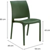 Bica DKD Home Decor Sodo kėdė Volga žalia (8003723503003)