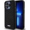 DKNY DKHCP15X3DRPWK Apple iPhone 15 Pro Max 6.7″ juodos spalvos kietas dėklas 3D Rubber Repeat Pattern