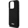 DKNY DKHCP15X3DRPWK Apple iPhone 15 Pro Max 6.7″ juodos spalvos kietas dėklas 3D Rubber Repeat Pattern