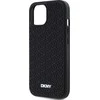 DKNY DKHCP15M3DRPWK Apple iPhone 15 Plus 14 Plus 6.7″ juodos spalvos kietas dėklas 3D Rubber Repeat Pattern