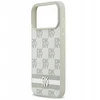 Dėklas DKNY Checkered with Printed Stripes skirtas Apple iPhone 17 Pro Max beige