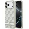 Dėklas DKNY Checkered with Printed Stripes skirtas Apple iPhone 17 Pro Max beige