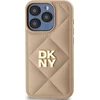 Dėklas DKNY DKHCP14XPQDSLE Apple iPhone 14 Pro Max 6.7" smėlio spalvos dygsniuotas „Quited Stack Logo“