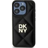 Dėklas DKNY DKHCP15MPQDSLK Apple iPhone 15 Plus 6.7″ juodos spalvos Quilted Stack Logo