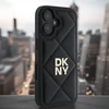 Dėklas DKNY DKHCP16LPQDSLK Apple iPhone 16 Pro 6.3″ juodos spalvos Quilted Stack Logo