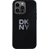 DKNY DKHCP16XSMCBSK Apple iPhone 16 Pro Max 6.9″ juodos spalvos kietas dėklas Liquid Silicone Metal Logo