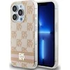 DKNY DKHMP13LHCPTSP Apple iPhone 13 Pro 13 6.1 inch rožinės spalvos kietas dėklas IML Checkered Mono Pattern & Printed S