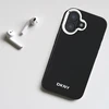 DKNY DKHMP14SPSCMCLK Apple iPhone 14 6.1″ juodos spalvos kietas dėklas Plain Logo MagSafe