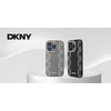 DKNY DKHMP14XPCPVSLE Apple iPhone 14 Pro Max 6.7″ beige kietas dėklas Leather Checkered Mono Pattern MagSafe