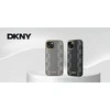 DKNY DKHMP15MPCPVSLE Apple iPhone 15 Plus 6.7″ beige kietas dėklas Leather Checkered Mono Pattern MagSafe