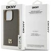 Apple iPhone 15 Pro Max DKNY odinis dėklas Pattern Metal Logo MagSafe (DKHMP15XPSHRPSW) rudos spalvos