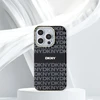 DKNY DKHMP16XHRHSEP Apple iPhone 16 Pro Max 6.9″ rožinės spalvos kietas dėklas Repeat Texture Pattern With Stripe