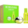 Rinkinys „Dkny“: „Be Delicious“ kvepalai moterims, 100 ml + „Be Delicious“ valomosios dušo putos, 150 ml