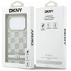 Dėklas DKNY Checkered with Printed Stripes for iPhone 17 Pro beiige