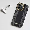 Apple iPhone 15 Plus / 14 Plus DKNY Hardcase Leather Checkered Mono Pattern MagSafe (DKHMP15MPCPVSLK) dėklas telefonui juodos spalvos