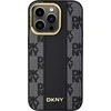 Apple iPhone 13 Pro Max DKNY Hardcase Leather Checkered Mono Pattern MagSafe (DKHMP13XPCPVSLK) dėklas telefonui juodos spalvos